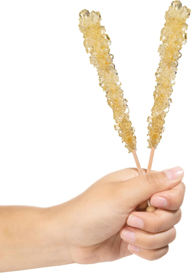 Candy Envy Gold Rock Candy Sticks - 24 Count - Image 2